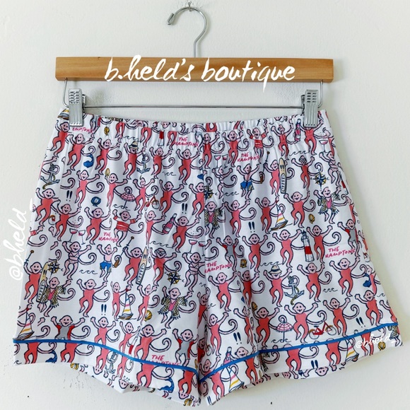 Roller Rabbit Hamptons Monkey Polo Pajamas in Pink Monkey Size S Brand New NWT - Picture 10 of 17